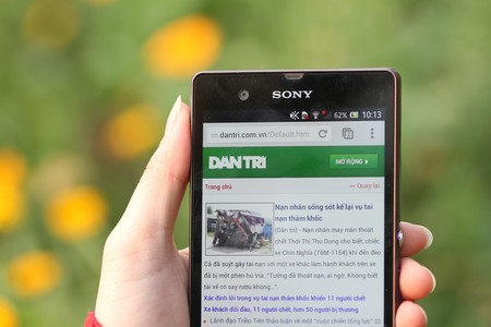 Duyệt web trên Xperia Z